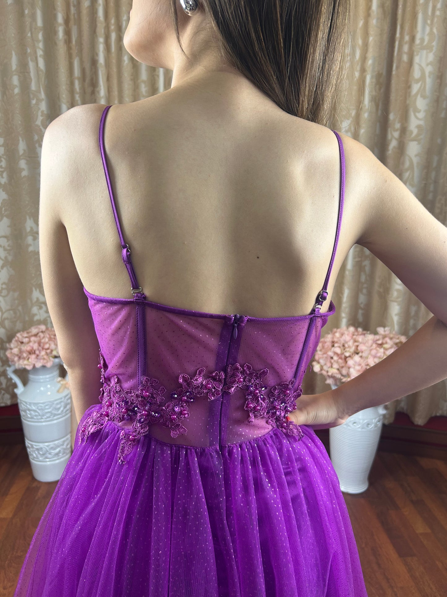 Abito lungo viola
