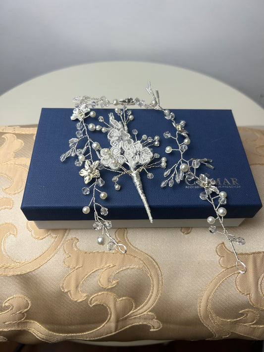 🌸 Fermaglio 1 – Romantic Pearl